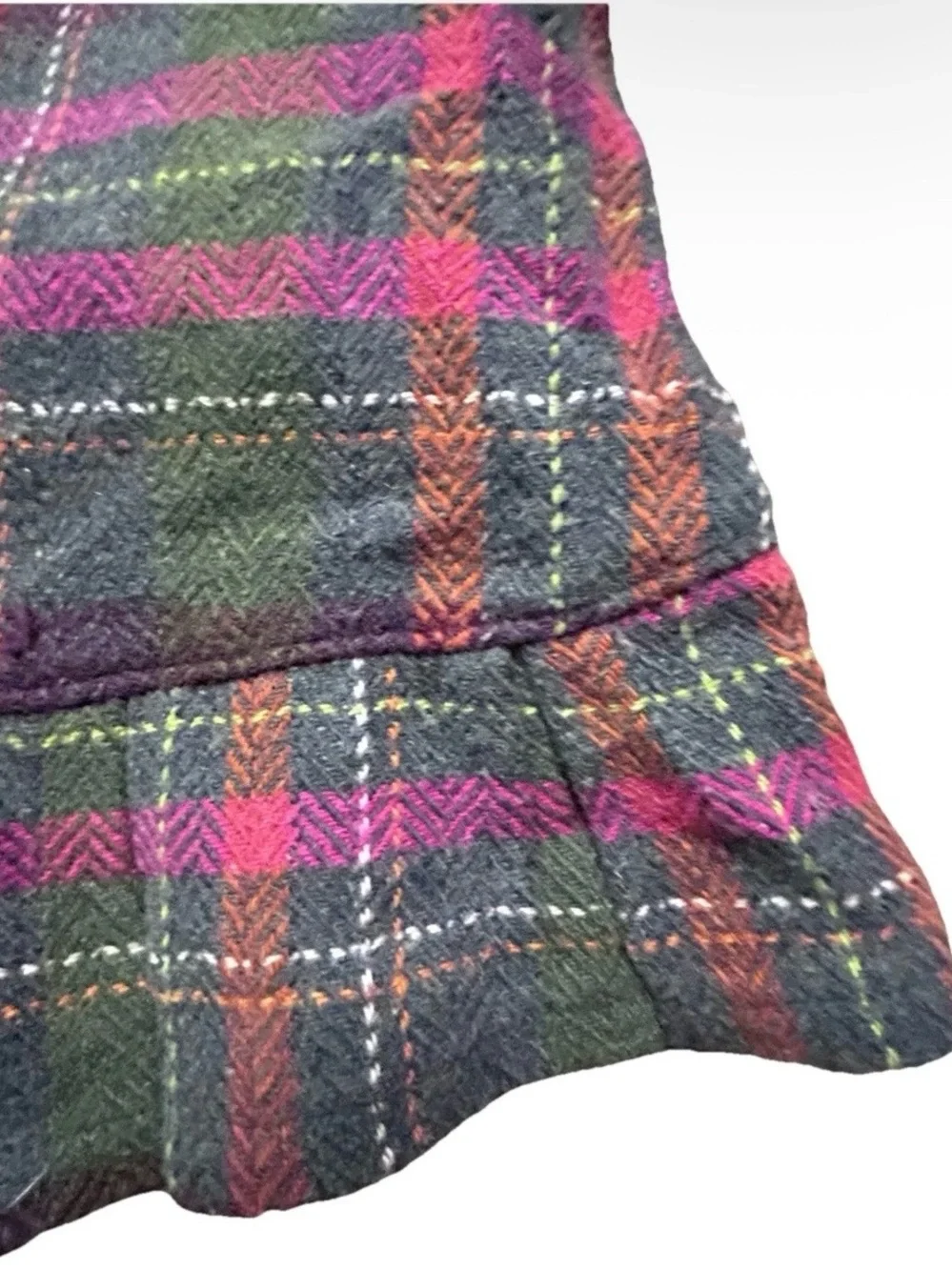 Toddler Girl Gymboree Knee Length Plaid Wool Blend Dress Size 2T